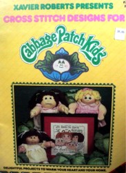 7677 CABBAGE PATCH CPK CROSS STITCH  POSITIVE DESIGNS BOOKLET